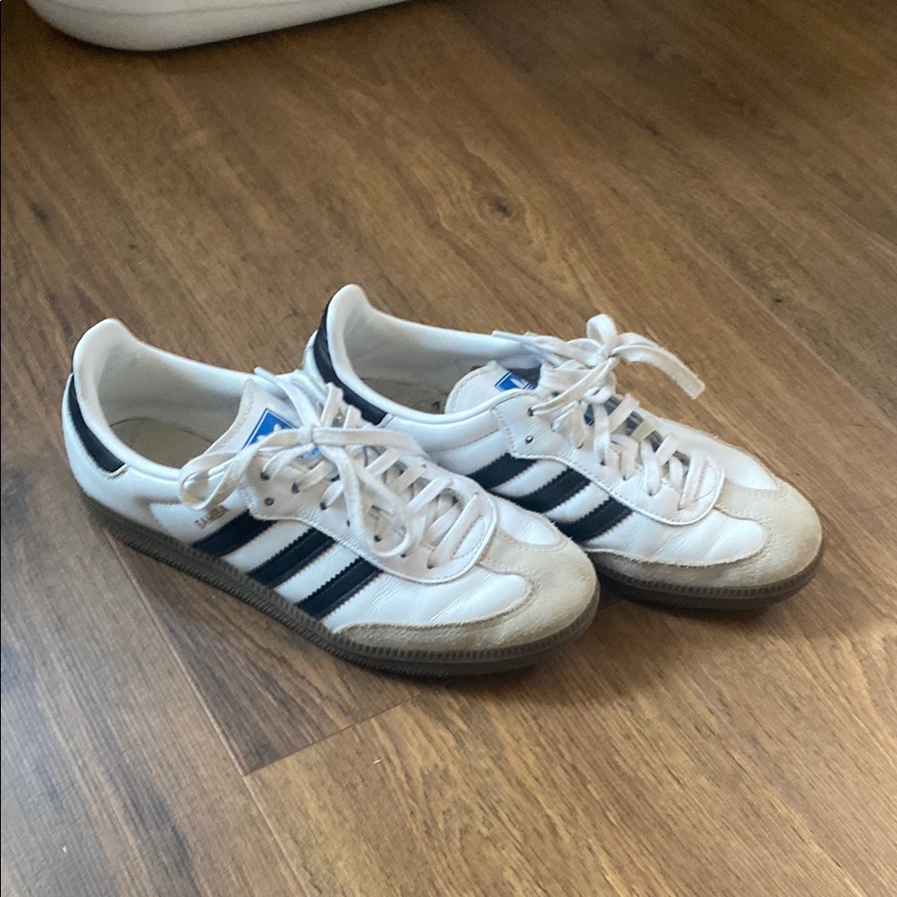 Adidas White and Black Classic Sambas